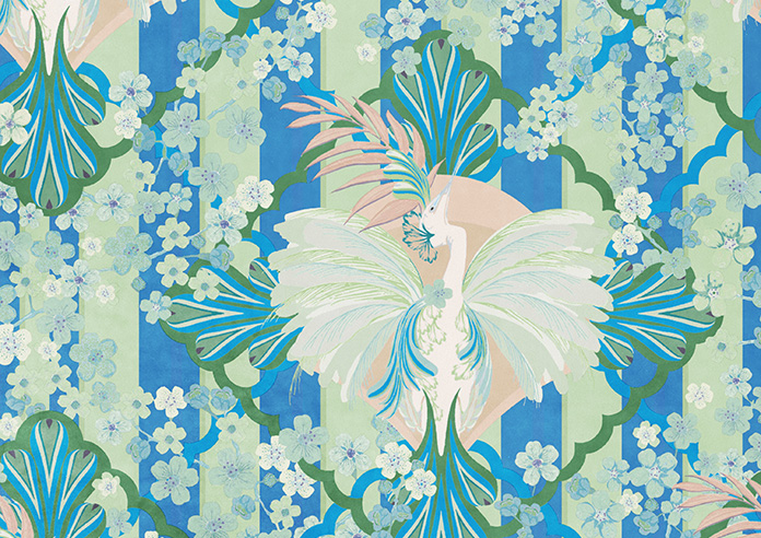 Faded Glamour, Absinthe Stripe - Roman Blind - Image 7